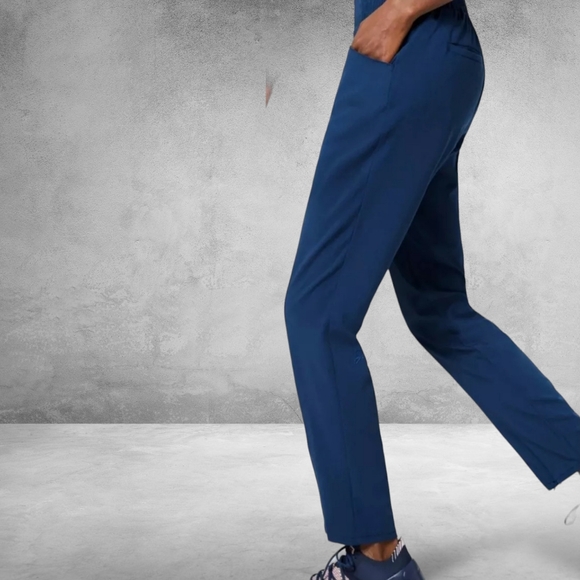 Jaanuu Women's Navy Skinny Pull-On Scrubs Pockets Bottoms Pants Nurses Medical🆕 - Picture 3 of 9